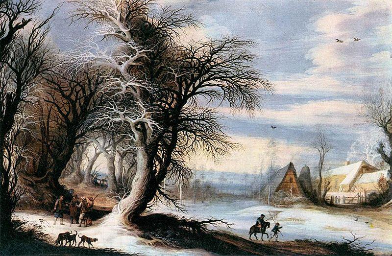 Gijsbrecht Leytens Winter Landscape Spain oil painting art